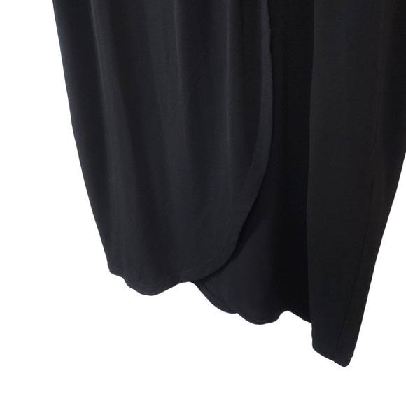 Suite 7 Faux Wrap Lace Bell Sleeve Mini Dress - Picture 6 of 7